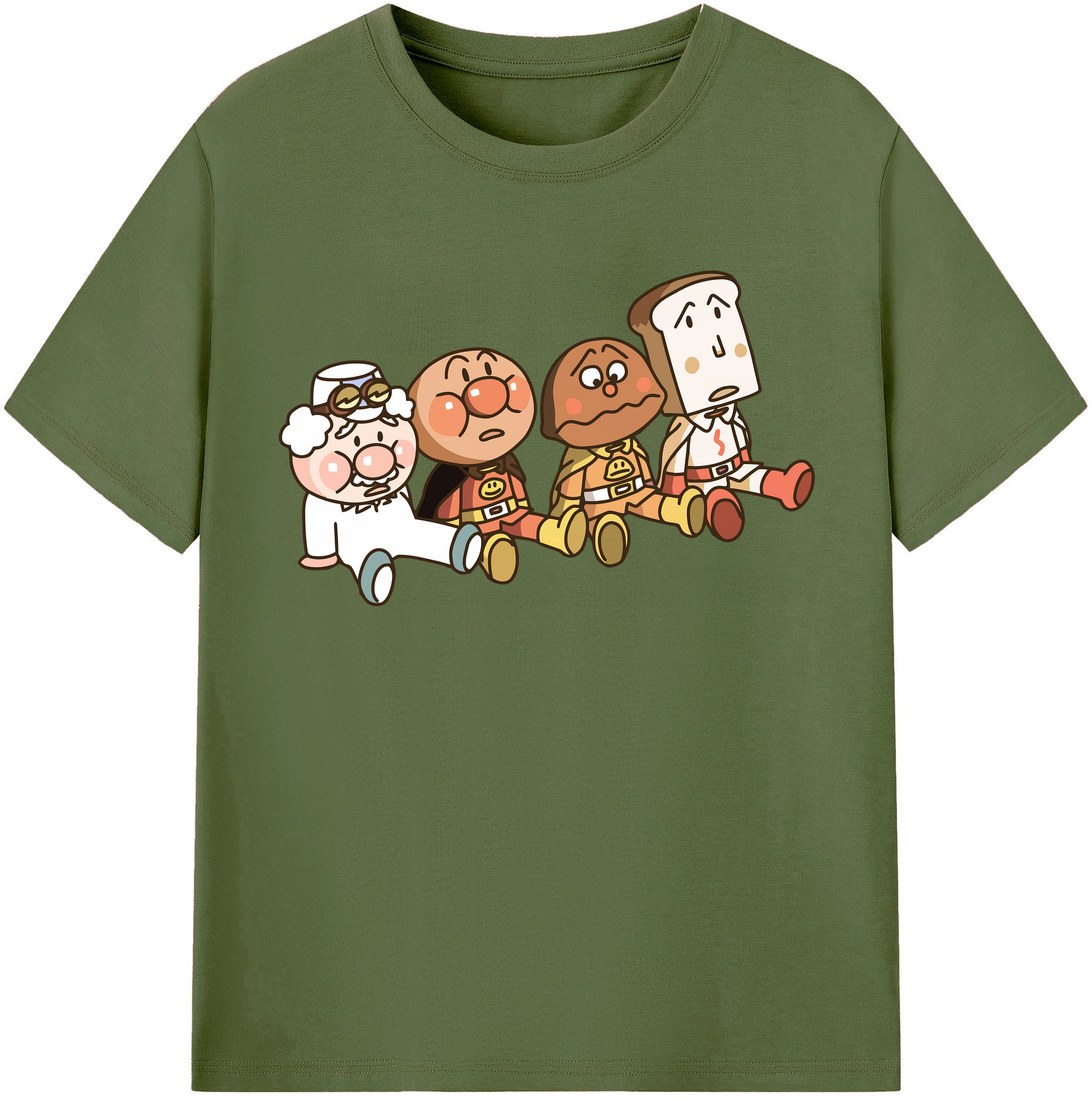 （画像用） アンパンマン Anpanman 綿100％半袖Tシャツ（フロントプリント）